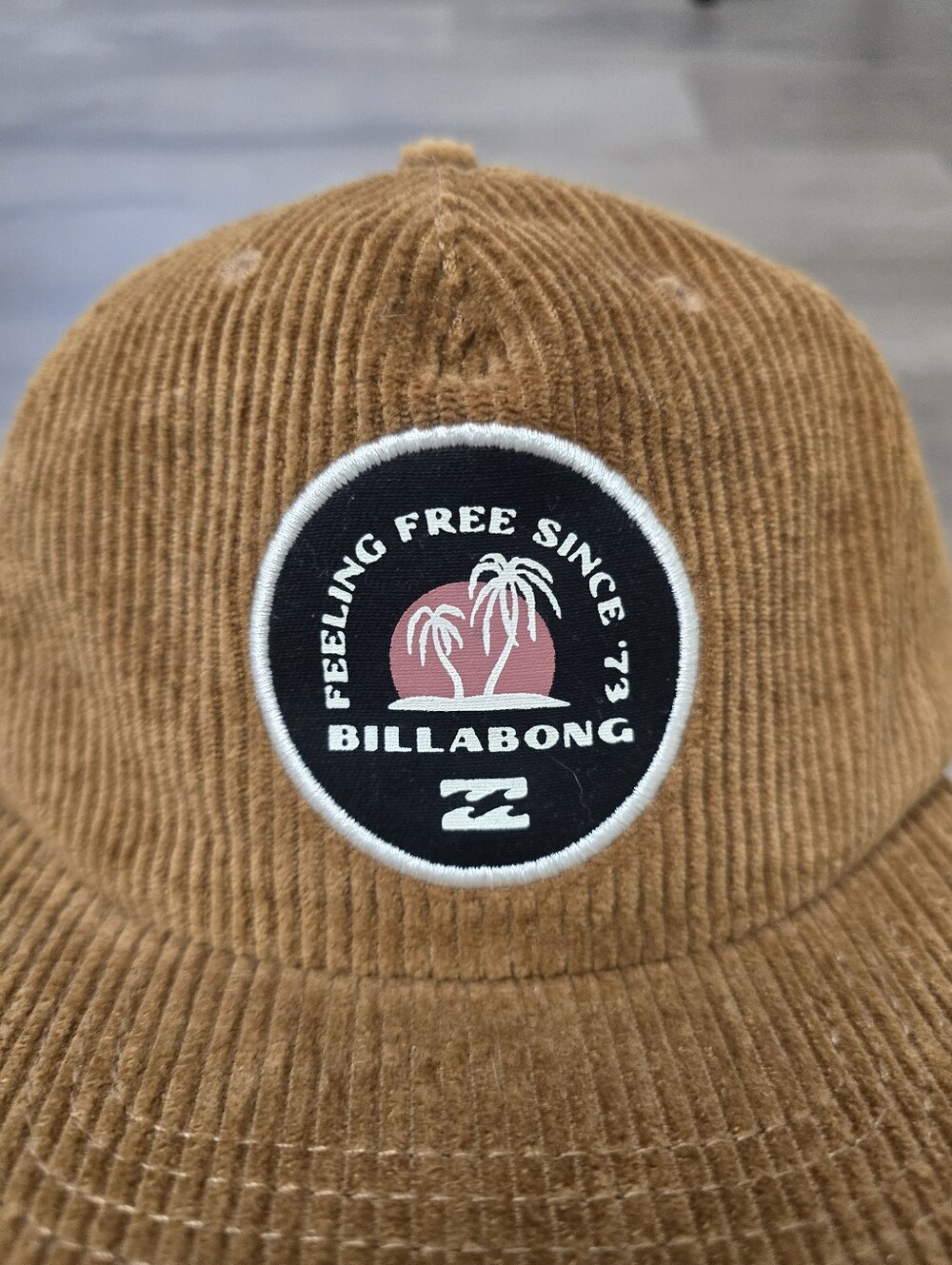 Billabong Brown Corduroy Mens Hat One Size Surfer Streetwear - Picture 2 of 8